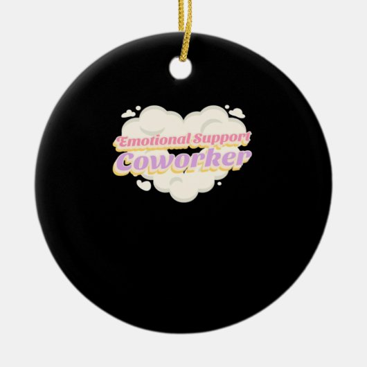 Geschenk für Mitarbeiter des E-Mail Office Keramik Ornament (Vorne)