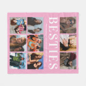 Geschenk für moderne Besties | Die besten Freunde  Fleecedecke (Vorderseite (Horizontal))