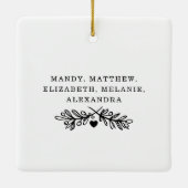 Geschenk für Mohn | Entenkinder - FotoCollage Keramikornament (Rückseite)