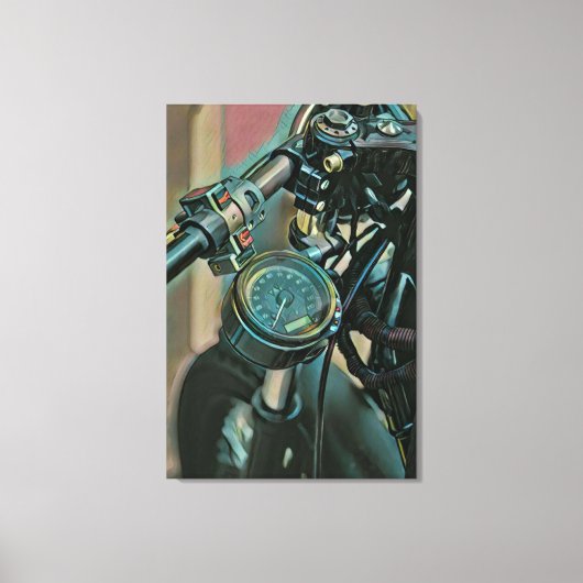 Geschenk für Motorräder Leinwanddruck (Vorderseite)