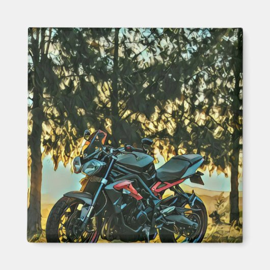 Geschenk für Motorräder Magnet (Vorne)