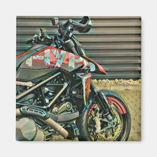 Geschenk für Motorräder Magnet (Vorne)