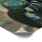 Geschenk für Motorräder Poster (Ecke)