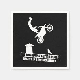 Geschenk für Motorradfahrer von Motocross-Motorräd Serviette