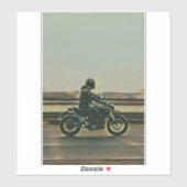 Geschenk für Motorradliebhaber Aufkleber (Blatt)