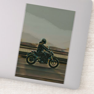 Geschenk für Motorradliebhaber Aufkleber