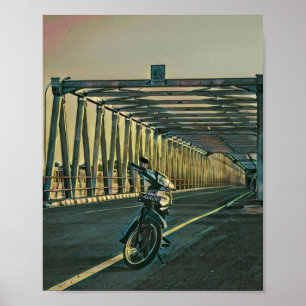 Geschenk für Motorradliebhaber Poster