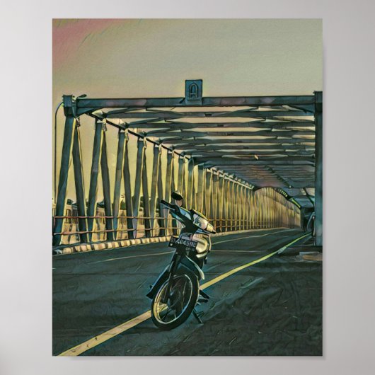 Geschenk für Motorradliebhaber Poster (Vorne)
