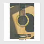 Geschenk für Musikergitarrist Aufkleber (Blatt)
