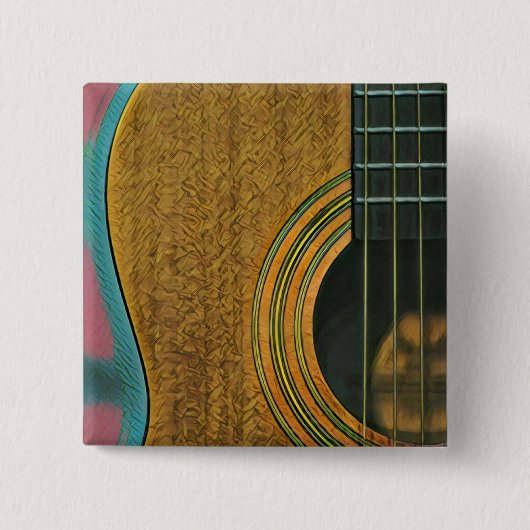 Geschenk für Musikergitarrist Button (Vorderseite)