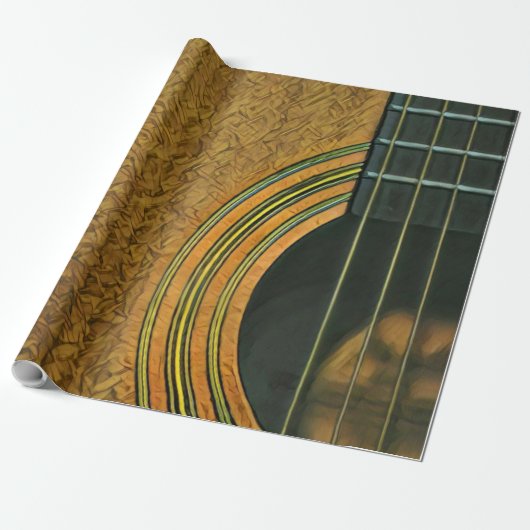 Geschenk für Musikergitarrist Geschenkpapier (Ungerollt)