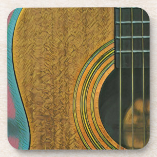Geschenk für Musikergitarrist Getränkeuntersetzer