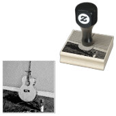 Geschenk für Musikergitarrist Gummistempel (Stempel)