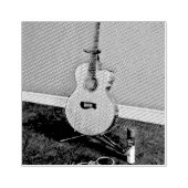 Geschenk für Musikergitarrist Gummistempel (Prägung)