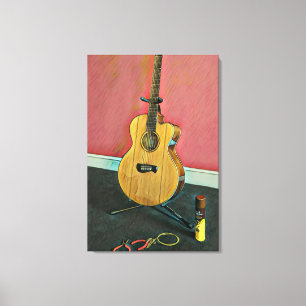 Geschenk für Musikergitarrist Leinwanddruck