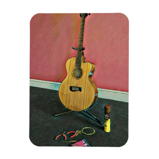 Geschenk für Musikergitarrist Magnet (Vertikal)