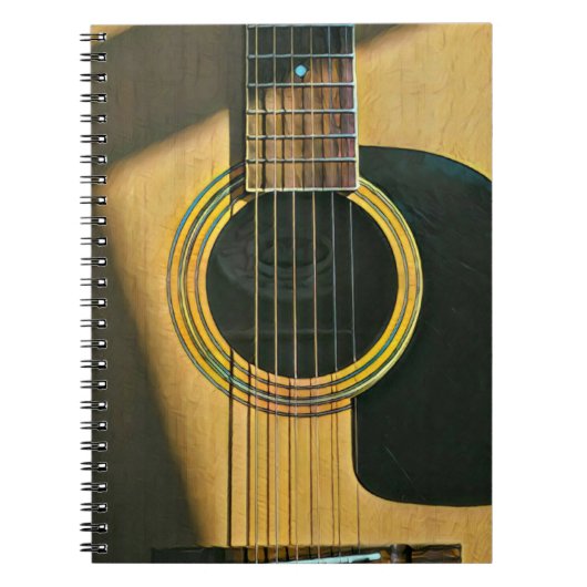 Geschenk für Musikergitarrist Notizblock (Vorderseite)