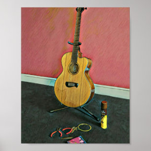 Geschenk für Musikergitarrist Poster