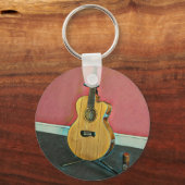 Geschenk für Musikergitarrist Schlüsselanhänger (Vorderseite)