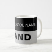 Geschenk für Musiklehrer | Custom School Band Tass Kaffeetasse (VorderseiteRechts)