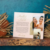 Geschenk für Mutter der Braut | Foto und Meldung Fotoplatte (Seite)