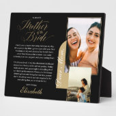 Geschenk für Mutter der Braut | Foto und Meldung Fotoplatte (Seite)