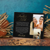 Geschenk für Mutter der Braut | Foto und Meldung Fotoplatte (Seite)