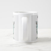 Geschenk für Mutter mit lustigen Kaninchen Jumbo-Tasse (Rückseite)