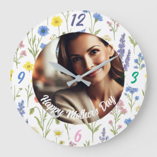 Geschenk für Mutter Muttertag im Foto Große Wanduhr