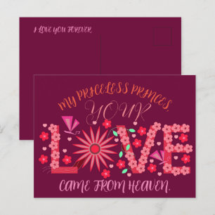 GESCHENK FÜR MUTTER, SCHWESTER, TOCHTER, FREUNDIN, POSTKARTE