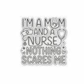 Geschenk für Mutter und Krankenschwester im Minima Aufkleber (Vorderseite)