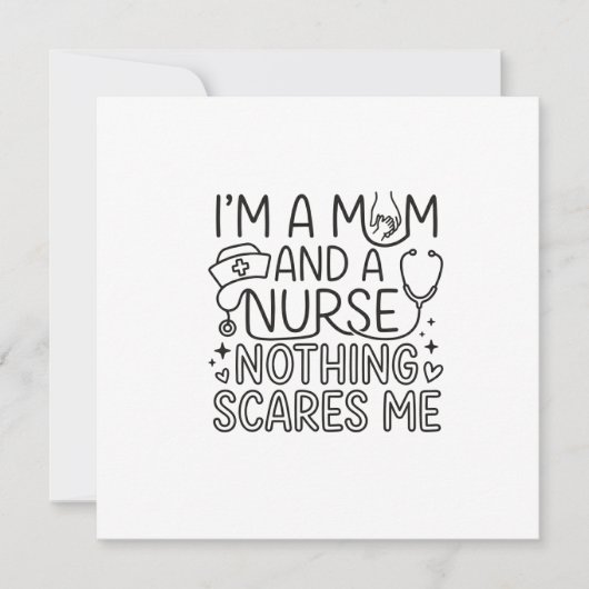 Geschenk für Mutter und Krankenschwester im minima Einladung (Vorderseite)
