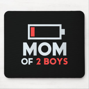 Geschenk für Mutter von 2 Söhnen von Sohn zum Mutt Mousepad