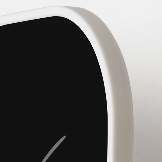 Geschenk für Mutter von Bride Monogram Chic Skript Pickleball Schläger (Linke Seite)