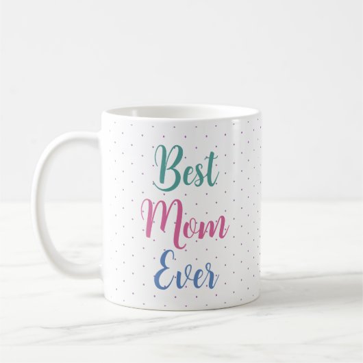 Geschenk für Mutter Vorlage Moderne elegante Farbe Kaffeetasse (Links)