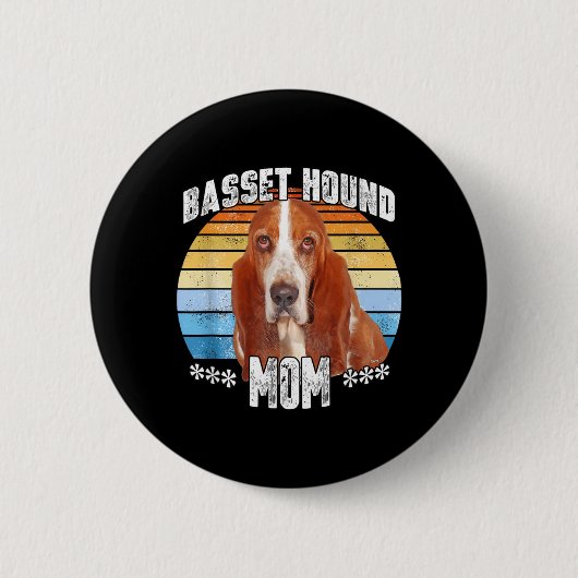 Geschenk für Muttertags-Hundemama Button (Vorderseite)