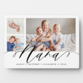 Geschenk für Nana | Enkelkinder 3 FotoCollage Fotoplatte (Vorderseite)