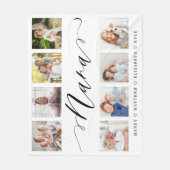 Geschenk für Nana | Entenkinder - FotoCollage Fleecedecke (Vorderseite)