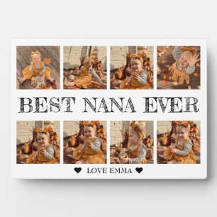 Geschenk für Nana Foto Collage Plaque mit Easel Fotoplatte