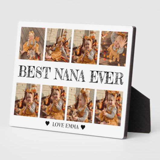 Geschenk für Nana Foto Collage Plaque mit Easel Fotoplatte (Seite)