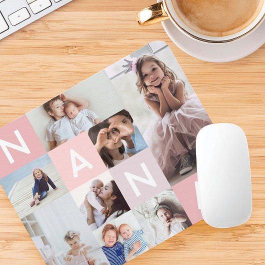 Geschenk für Nana | Nana Modern Multiple Foto Grid Mousepad