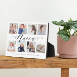 Geschenk für Nanna | Entenkinder - FotoCollage Fotoplatte<br><div class="desc">Schickt ein wunderschönes personalisiertes Geschenk an eure Oma (Nanna), das sie für immer lieben wird. Spezielle personalisierte Enkelkinder Foto Collage Plakette, um Ihre eigenen speziellen Fotos und Erinnerungen zu zeigen. Unser Design zeichnet sich durch ein einfaches 8-Foto-Collage Grid-Design mit "nanna" aus, das in einem schönen, handgeschriebenen schwarzen Skriptstil entworfen wurde....</div>