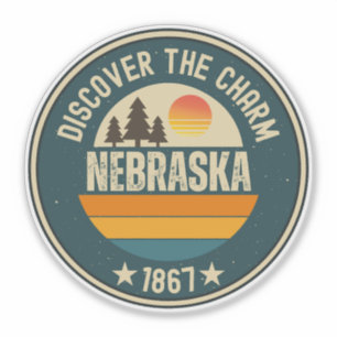 Geschenk für Nebraska Cornhusker Staat Aufkleber