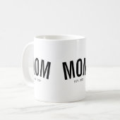 Geschenk für neue Mama Kaffeetasse (Vorderseite Links)