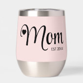 Geschenk für neue Mütter in Blush-Pink mit Schrift (Rückseite)