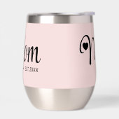 Geschenk für neue Mütter in Blush-Pink mit Schrift (Links)