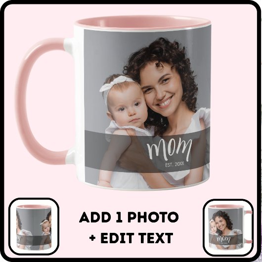 Geschenk für neue Mutter mit Foto von Mama Tasse