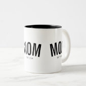 Geschenk für neue Mütter Zweifarbige Tasse (VorderseiteRechts)