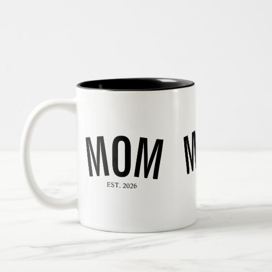 Geschenk für neue Mütter Zweifarbige Tasse (Links)