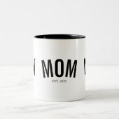 Geschenk für neue Mütter Zweifarbige Tasse (Mittel)